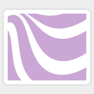 Abstract pattern - purple and white. Sticker